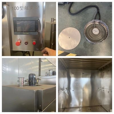15KW 전기 난방 전력 스테인리스 스틸 자동 육류 흡연 오븐 산업용
