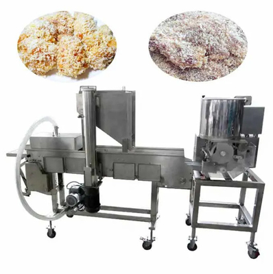 Automatic Shrimp and Seafood Battering Machine 육류 가루 를 깎는 데 완벽한 해결책