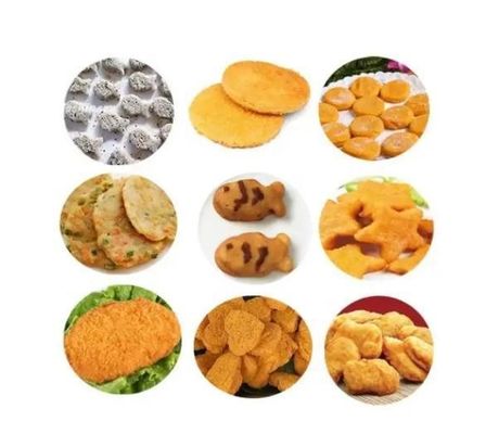 380V 치킨 누게트 및 치킨 팝콘 밀가루 기계 사용자 정의 요구 사항