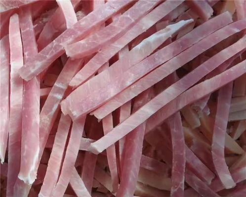 냉동 고기 열 처리 500kg 전기 고기 스트립 절단기 일관성 있는 결과