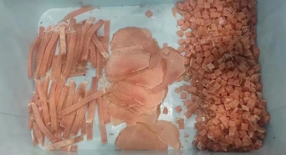 고기 가공용 고기 스트립 절단 기계